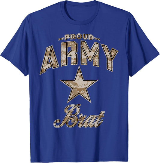 Army Brat Shirts (Camo) T-Shirt - T-Shirt | Royal