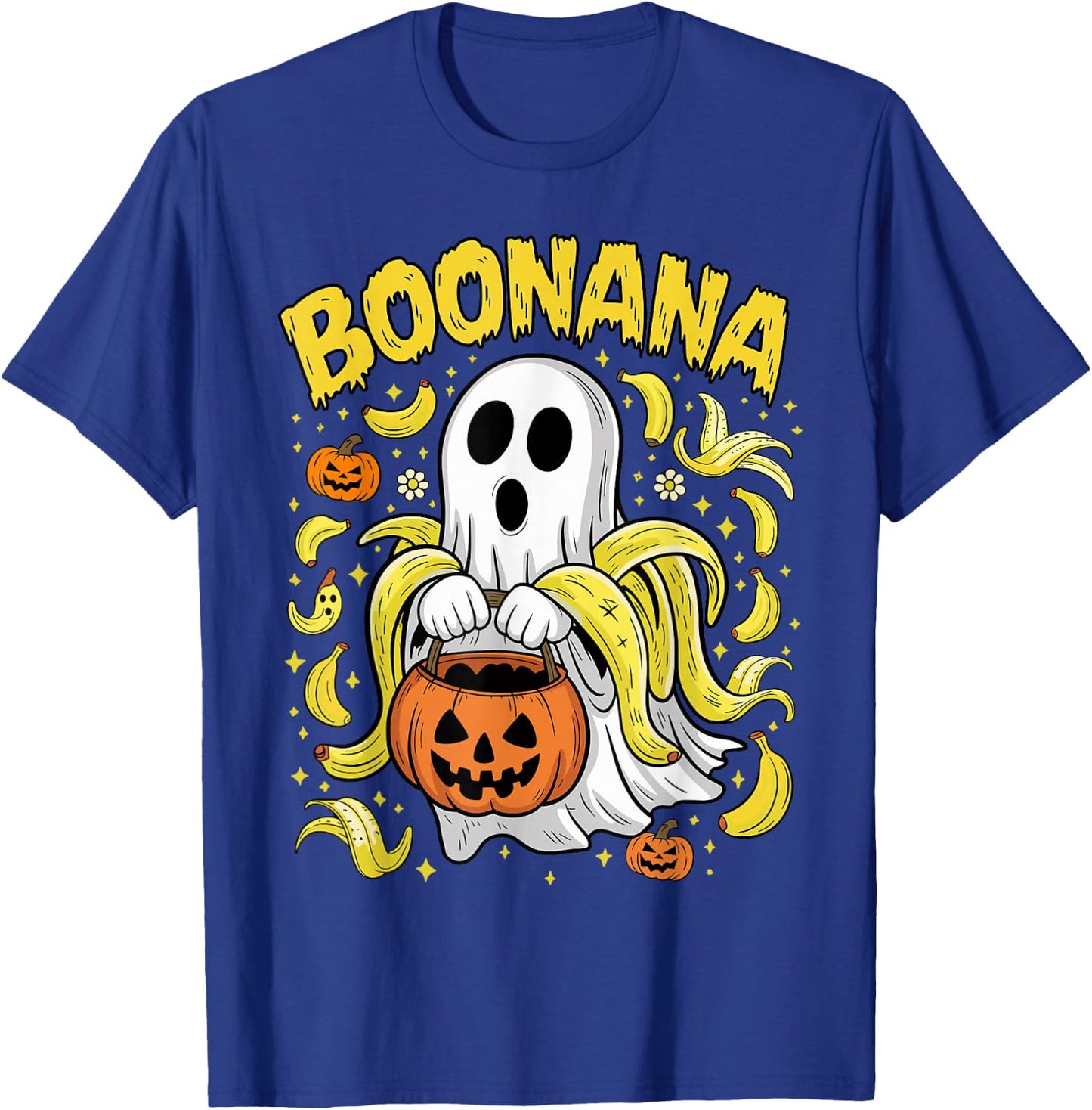 Boonana Cute Ghost Banana Ghost Food Halloween Costume T-Shirt - T-Shirt | Royal
