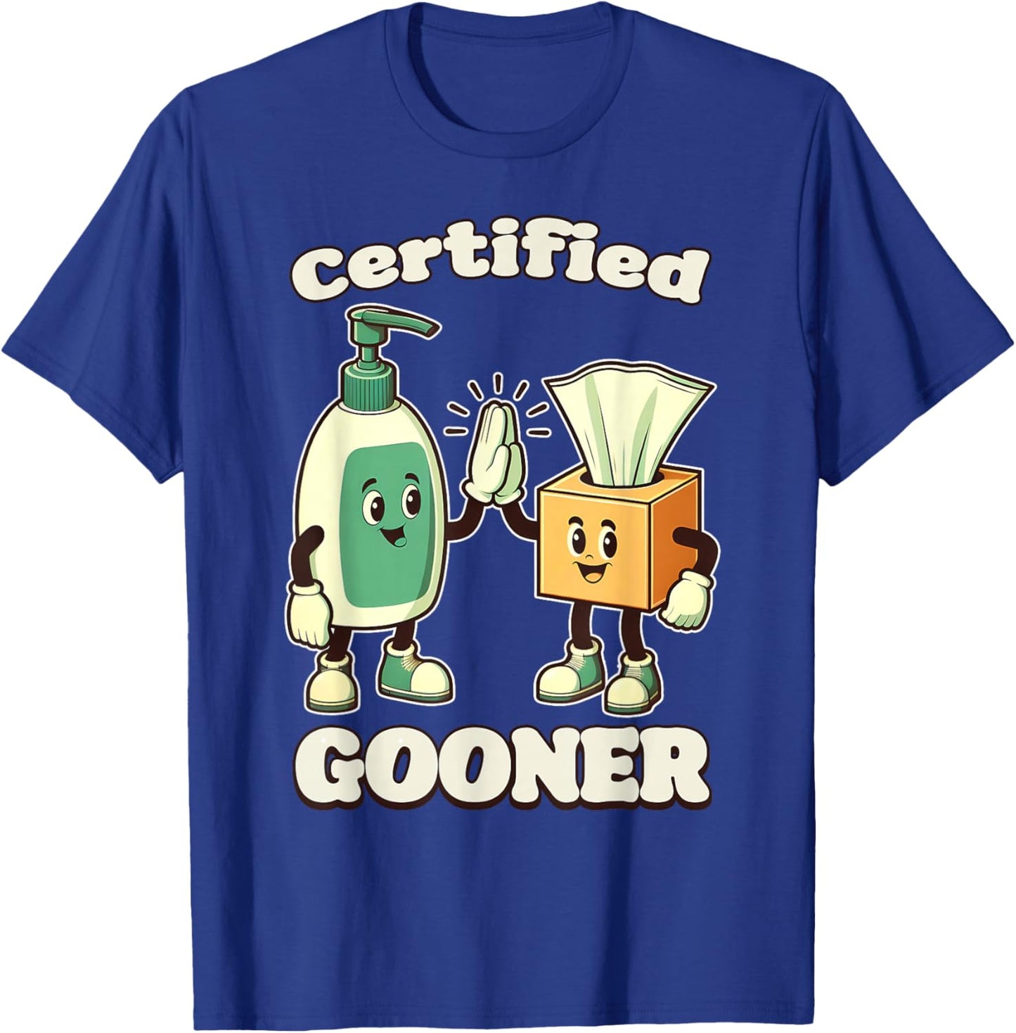 CERTIFIED GOONER Funny Dank Meme 2025 Italian Brainrot Meme T-Shirt - T-Shirt | Royal
