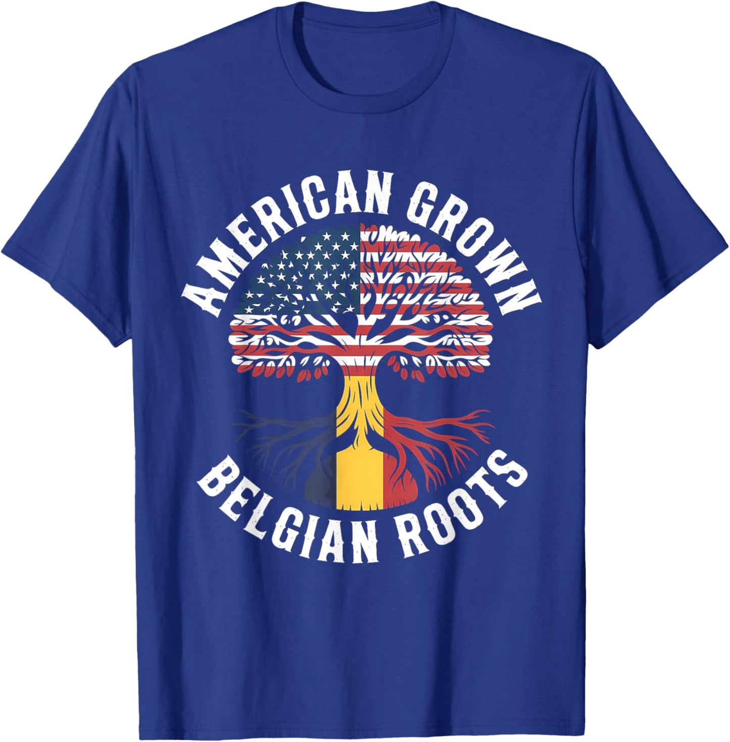 Belgium Roots Belgian Flag Belgie T-Shirt - T-Shirt | Royal