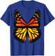 (Back Print) Monarch Butterfly Wings Shirt Women's Costume T-Shirt - T-Shirt | Royal