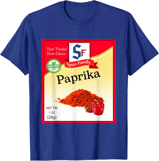 Paprika Condiment Costume Holiday Spice Group Costumes T-Shirt - T-Shirt | Royal