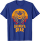 Grandpa Bear Shirt Funny Fathers Day Shirt Matching Gift T-Shirt - T-Shirt | Royal