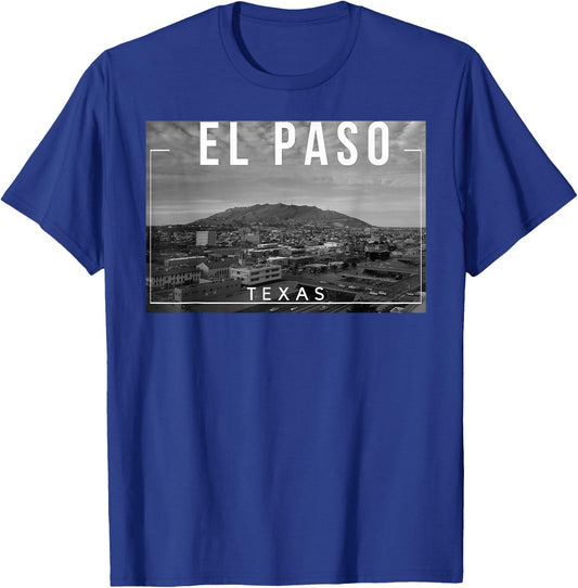 El Paso Texas TX Skyline Rio Grande T-Shirt - T-Shirt | Royal