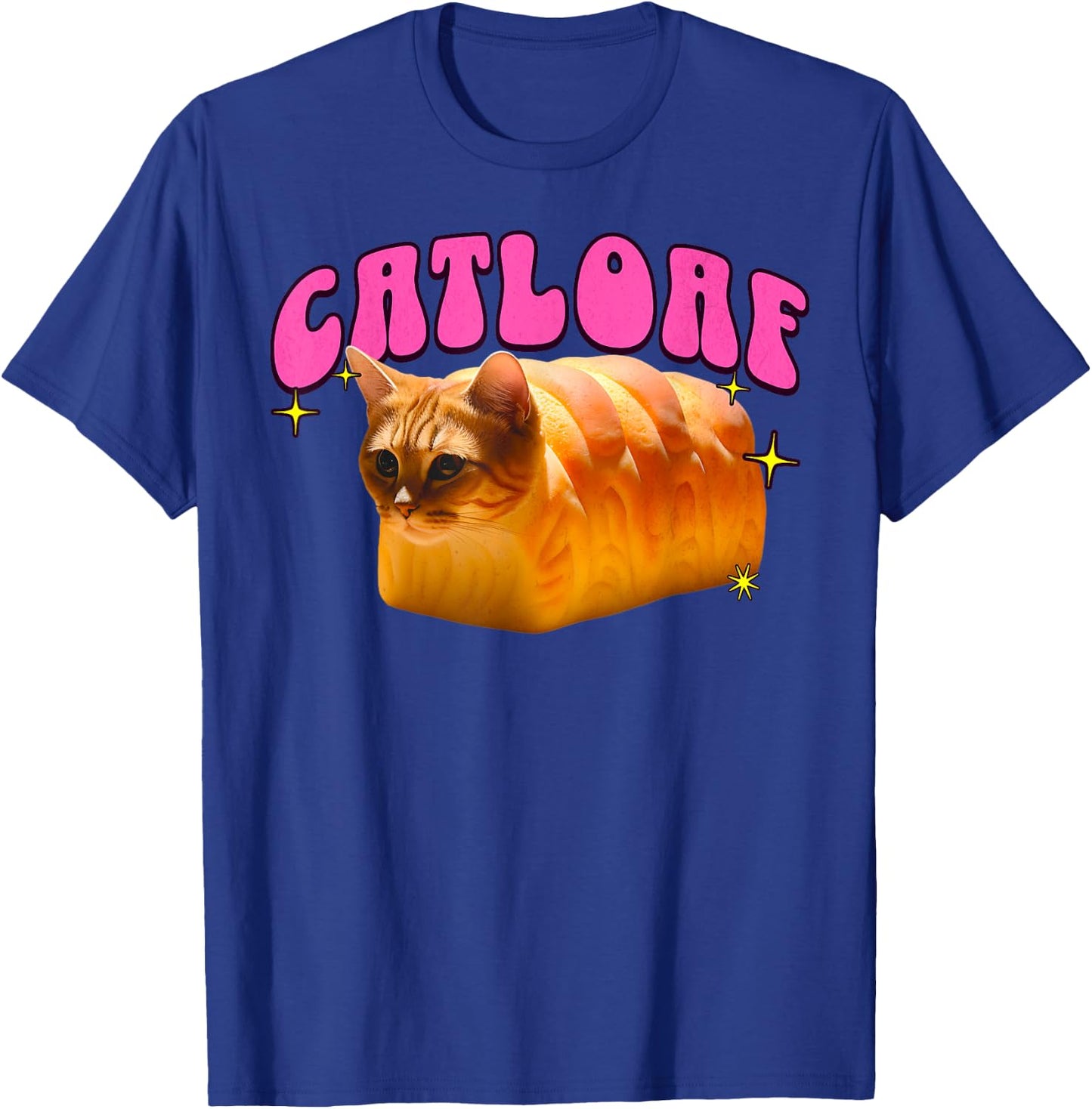 Funny Catloaf Meme For Cat Lovers Cat Loaf Bread Cat Pun T-Shirt - T-Shirt | Royal
