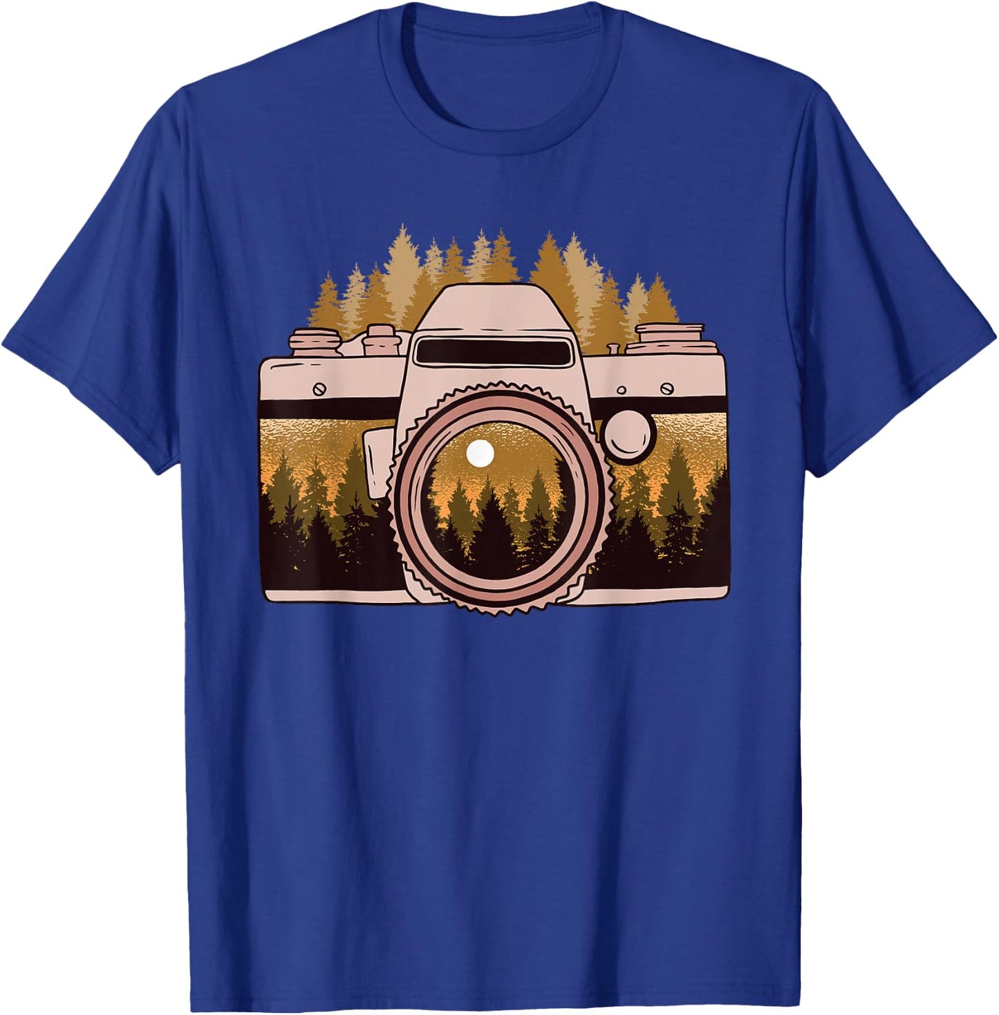 Camera Nature Photography Forest Photographer Gift T-Shirt - T-Shirt | Royal