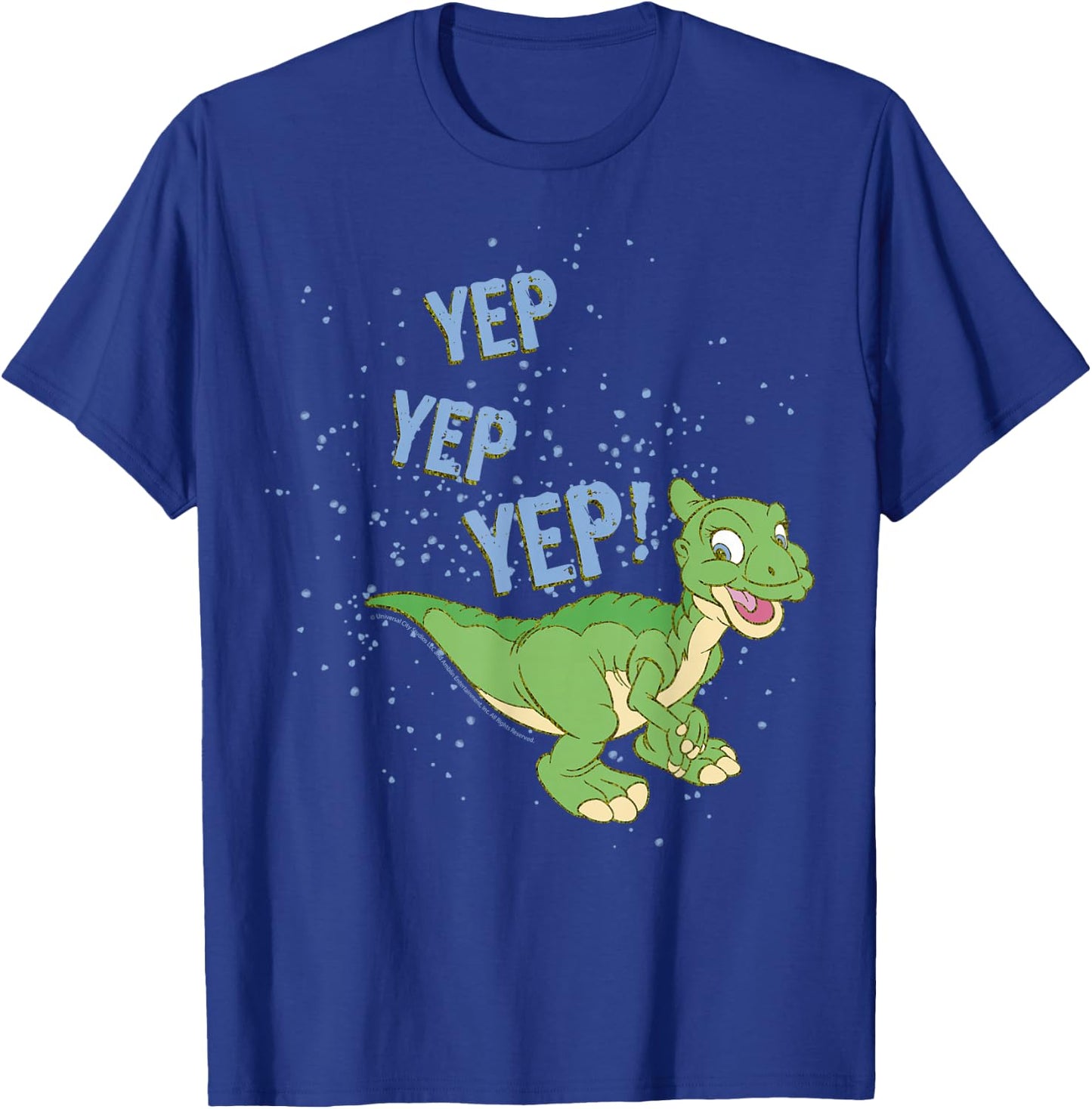 Land Before Time Ducky Yep Yep Yep Sprinkle T-Shirt - T-Shirt | Royal