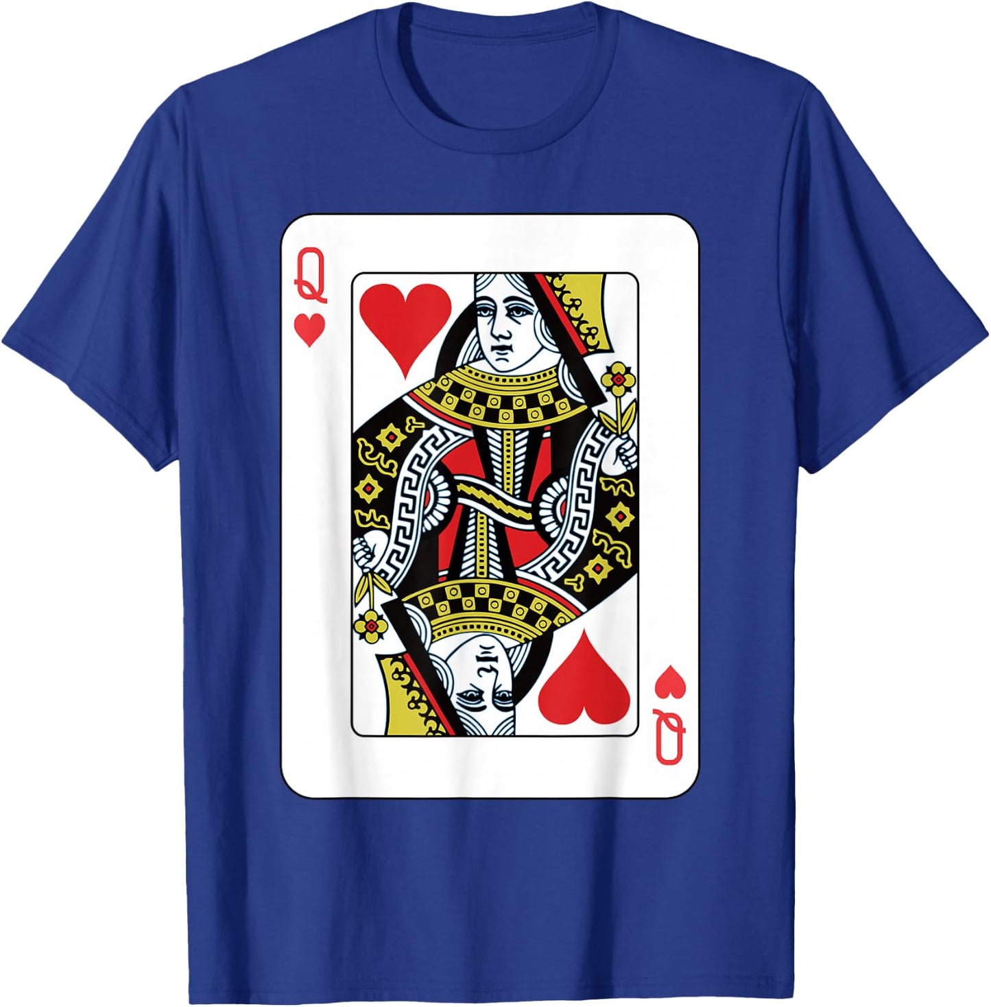 Queen of the Hearts Playing Card Poker T-Shirt - T-Shirt | Royal