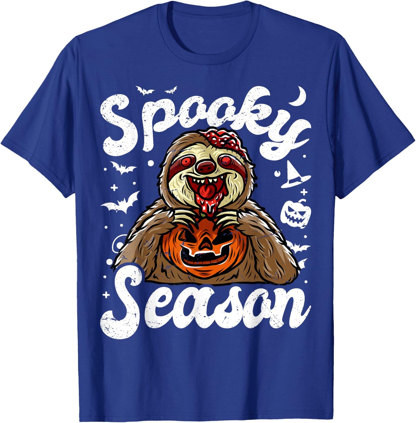 Sloth Boo Zombie Trick Or Treat Halloween Costume T-Shirt - T-Shirt | Royal