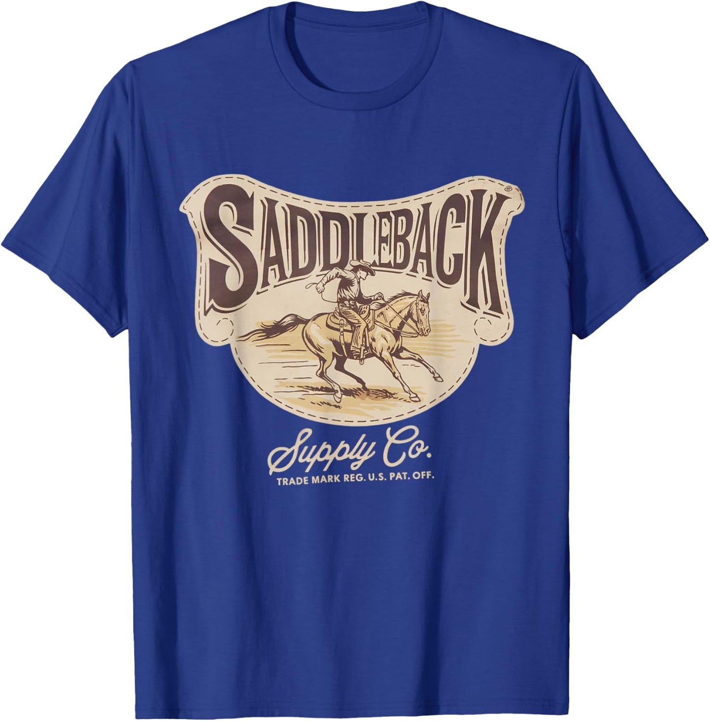 "Come On Now!" Vintage Western Cowboy Lightweight Graphic T-Shirt - T-Shirt | Royal
