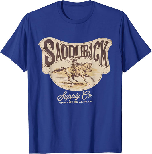 "Come On Now!" Vintage Western Cowboy Lightweight Graphic T-Shirt - T-Shirt | Royal