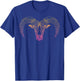 Ram Head & Bighorn Sheep Dot line Art Drawing Gift - Ram T-Shirt - T-Shirt | Royal
