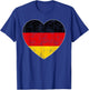 Oktoberfest T Shirt German Flag Heart Germany Gift Mom Wife T-Shirt - T-Shirt | Royal