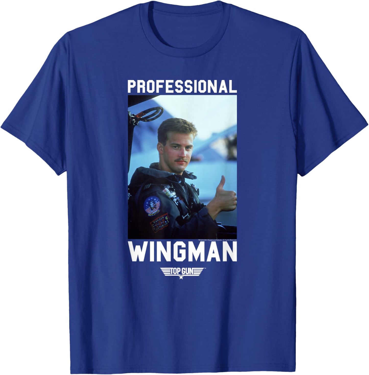 Top Gun Professional Wingman Goose Photo Action Movie T-Shirt - T-Shirt | Royal