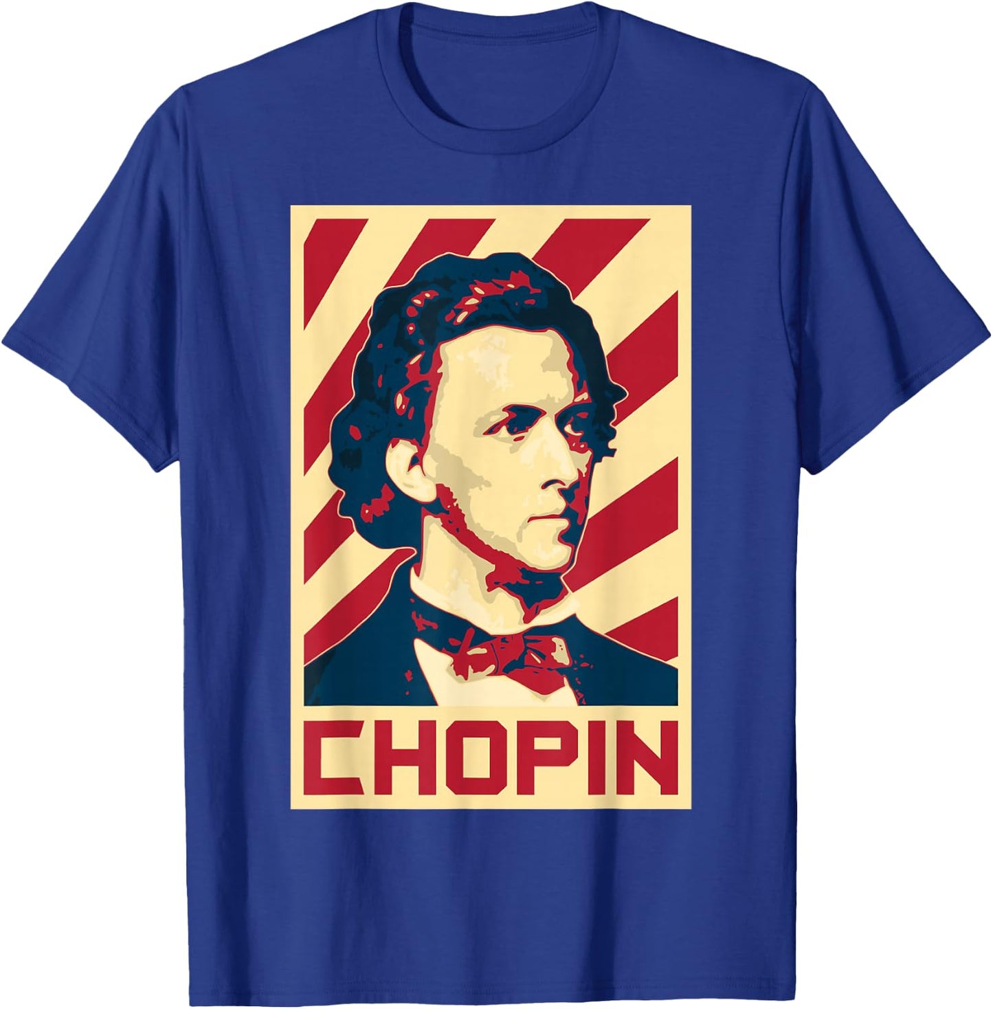 Frederic Chopin Retro Propaganda Classical Music Composer T-Shirt - T-Shirt | Royal