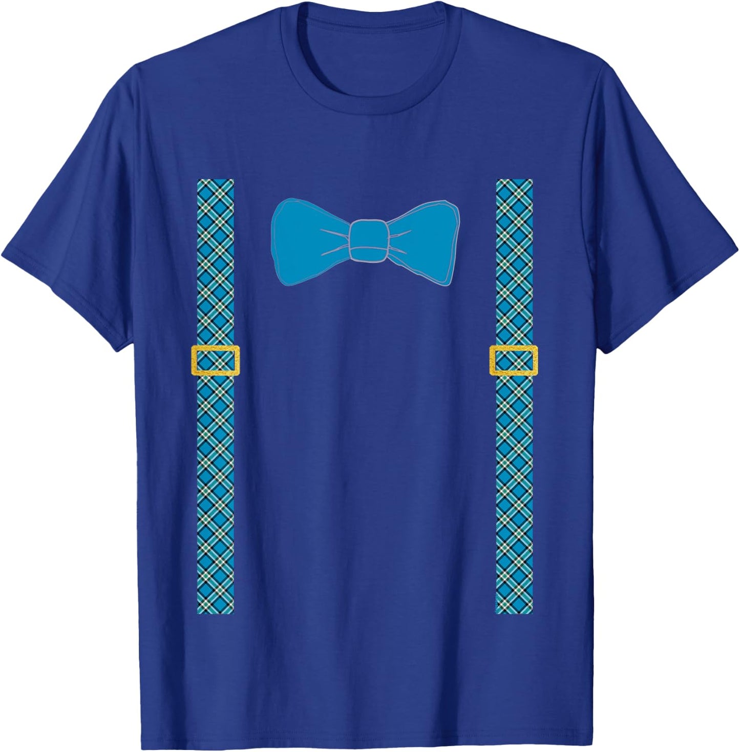 Kids Boys Suspenders and Bowtie by Scarebaby T-Shirt - T-Shirt | Royal