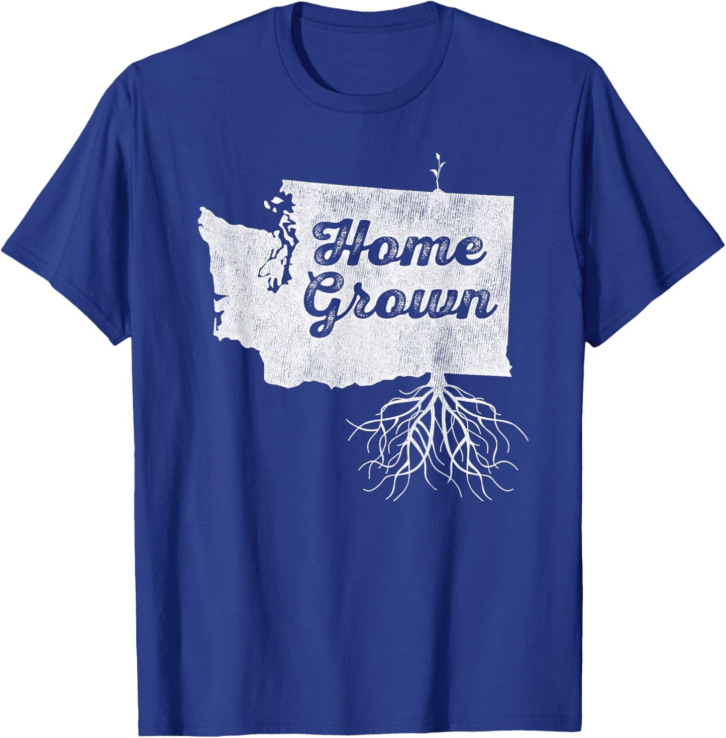 Washington T Shirt Home Grown Roots WA State Pride T-Shirt - T-Shirt | Royal