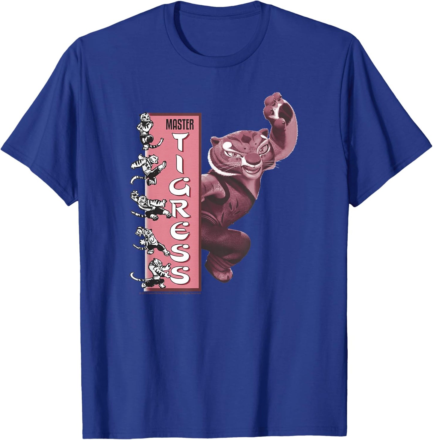Kung Fu Panda Master Tigress Action Pose Banner T-Shirt - T-Shirt | Royal