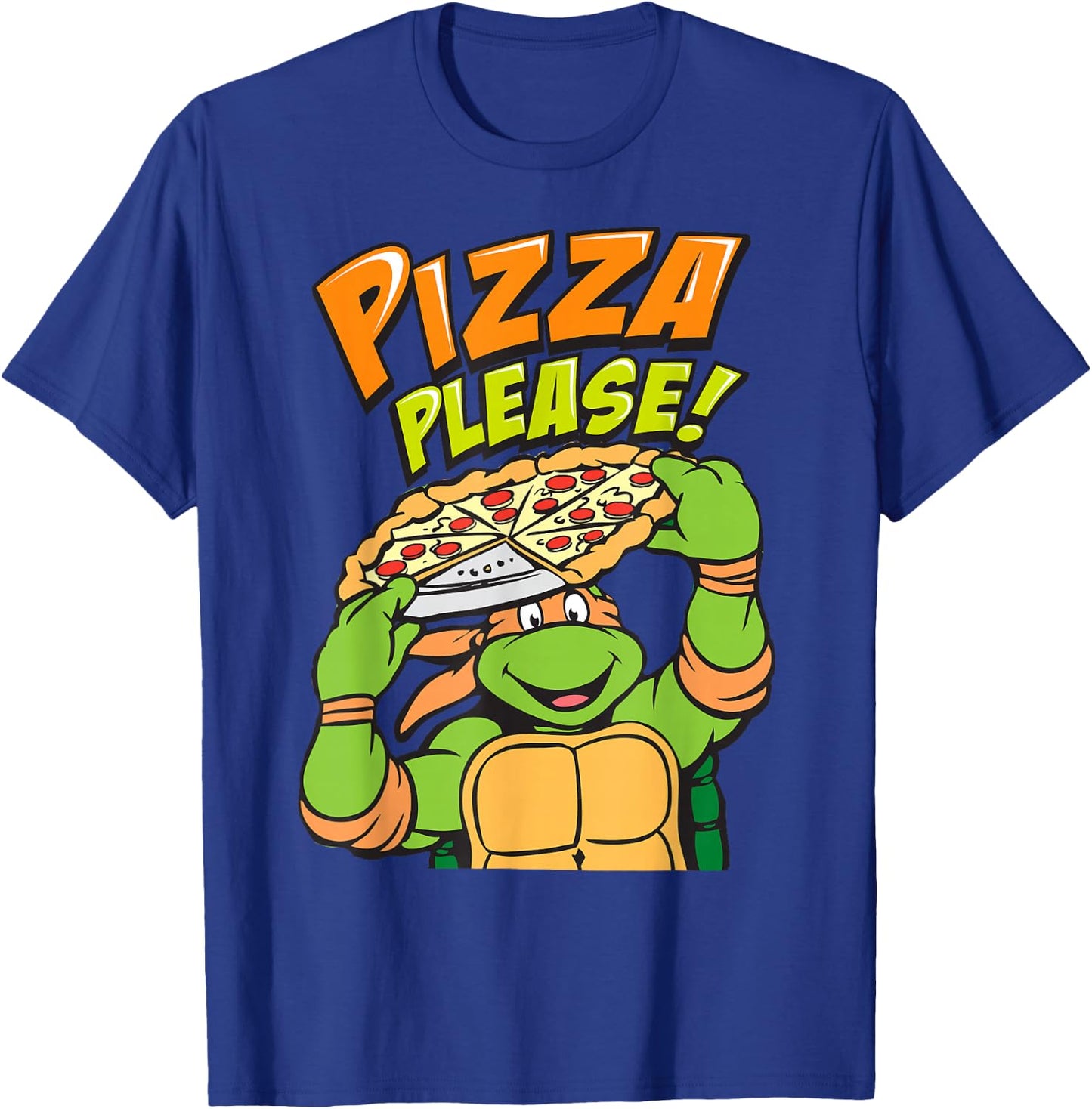 Teenage Mutant Ninja Turtles Pizza Please T-Shirt - T-Shirt | Royal