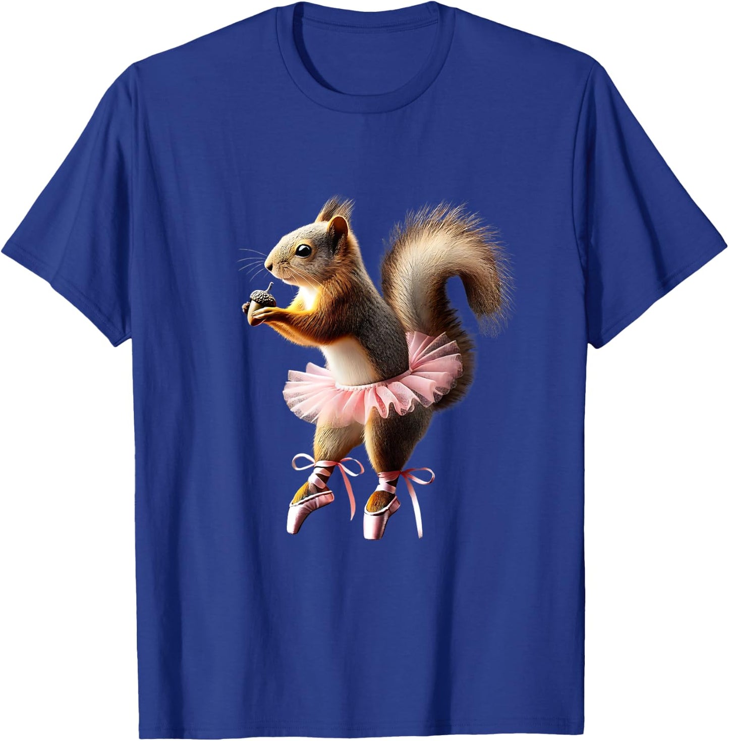 Squirrel Ballerina Ballet Dance Acorns Wildlife T-Shirt - T-Shirt | Royal