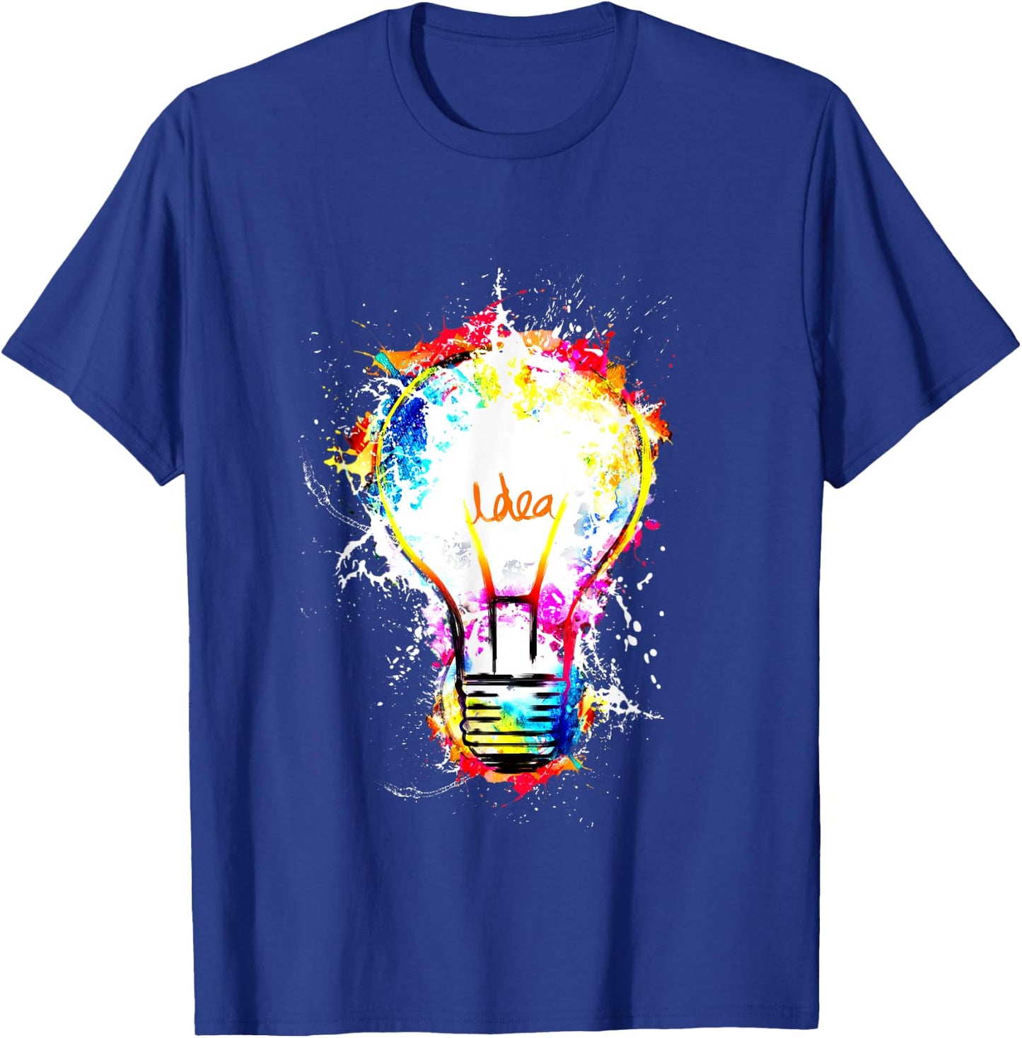 Idea Explosion Creative Genius Light Bulb Men Women T-Shirt - T-Shirt | Royal