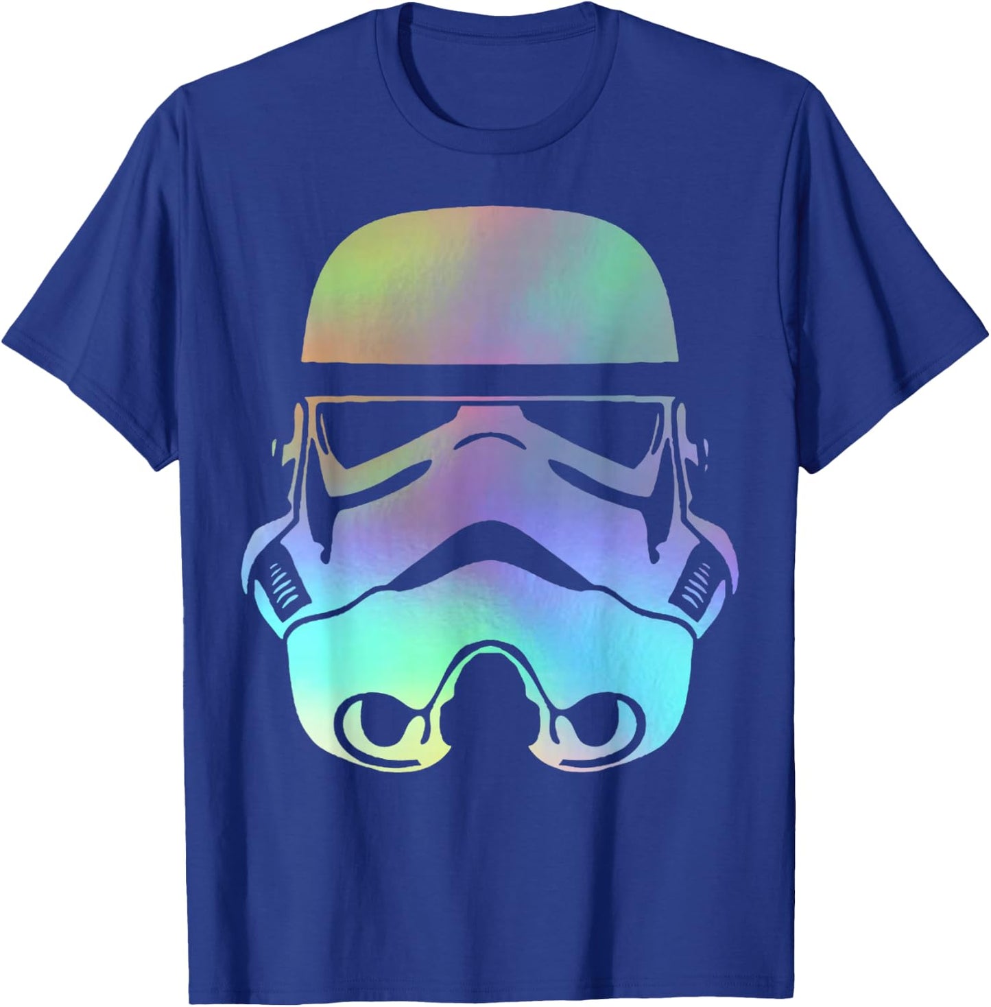 Star Wars Storm Trooper Neon Rainbow Graphic T-Shirt - T-Shirt | Royal