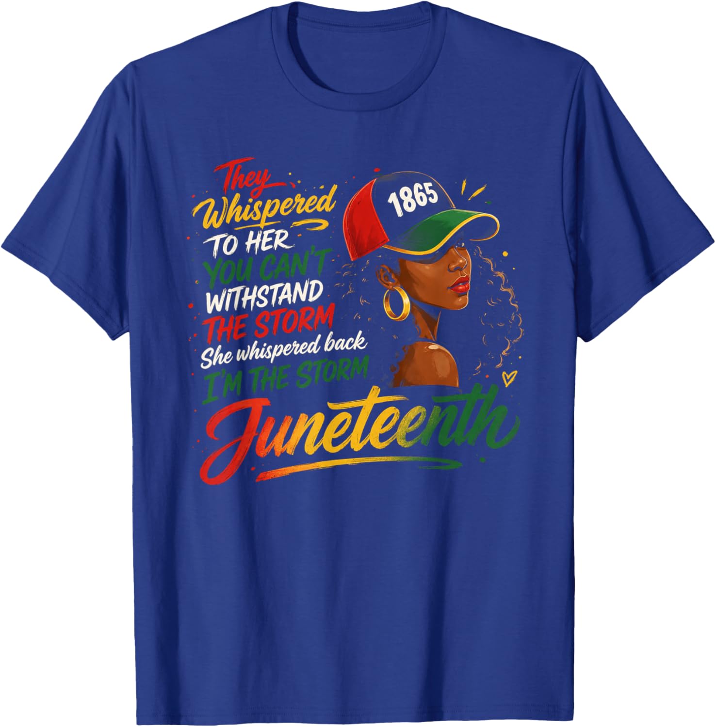 Juneteenth Freedom Day Black History Melanin T-Shirt - T-Shirt | Royal