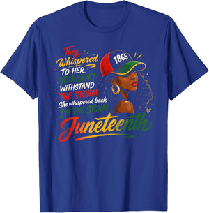Juneteenth Freedom Day Black History Melanin T-Shirt - T-Shirt | Royal
