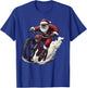 Funny BMX Lover Christmas Santa Biker Cyclist Xmas Pajama T-Shirt - T-Shirt | Royal
