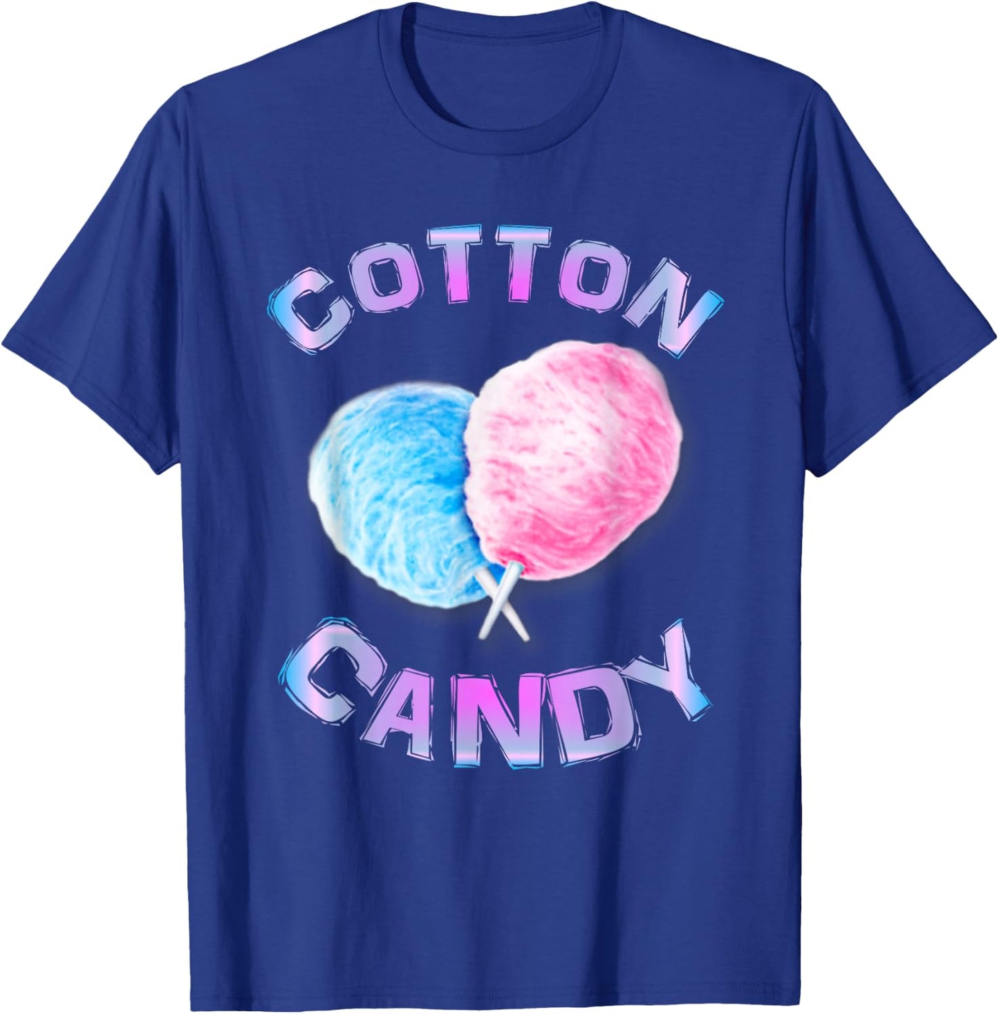 Cotton Candy Sticks Cones Floss Sweet Tooth Candy Fun Gifts T-Shirt - T-Shirt | Royal