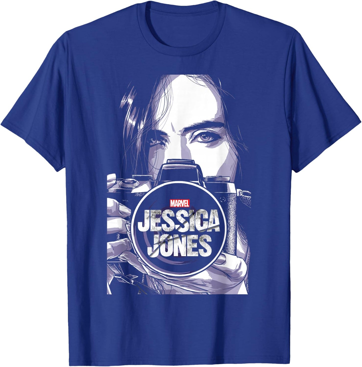 Marvel Jessica Jones Camera T-Shirt - T-Shirt | Royal
