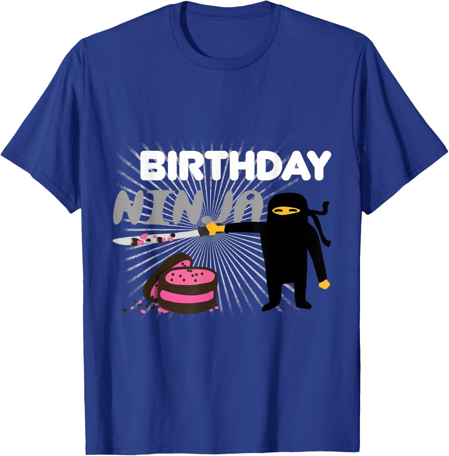Birthday Party Ninja - Funny Cool Martial Arts Gift T-Shirt - T-Shirt | Royal