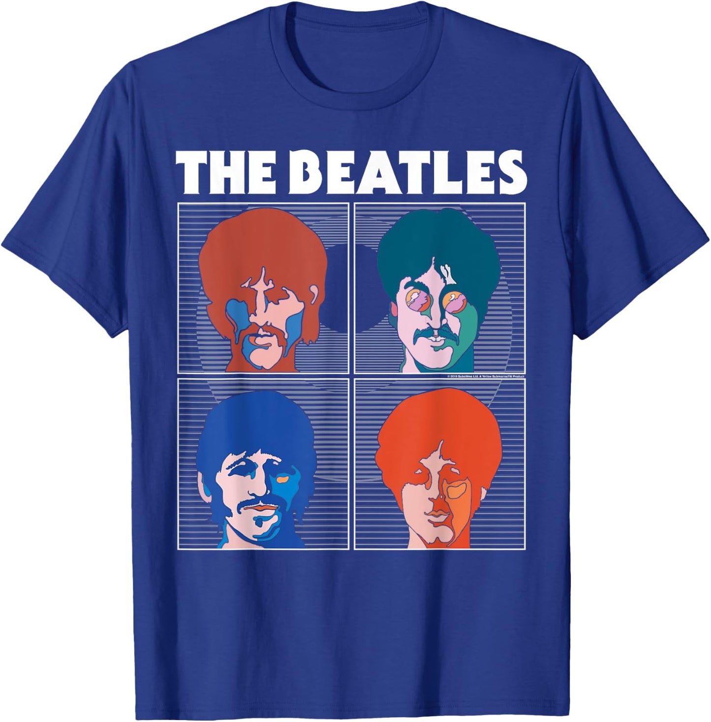 The Beatles - Pop Art Head Shots T-Shirt - T-Shirt | Royal