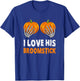 I Love His Broomstick I Love Her Pumpkins Halloween Couples T-Shirt - T-Shirt | Royal