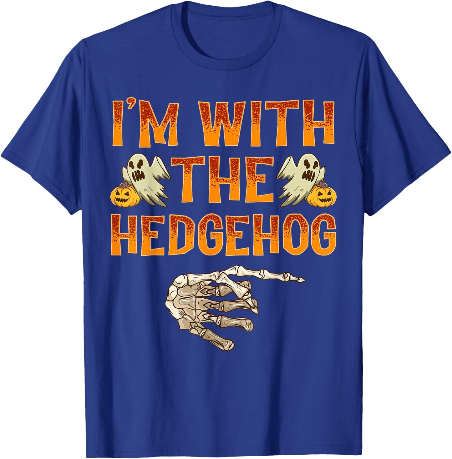 I'm With The Hedgehog Costume Funny Halloween Couple T-Shirt - T-Shirt | Royal