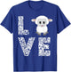 Sheep Lamb Love Livestock Farmer Cattle Sketch Gifts T-Shirt - T-Shirt | Royal