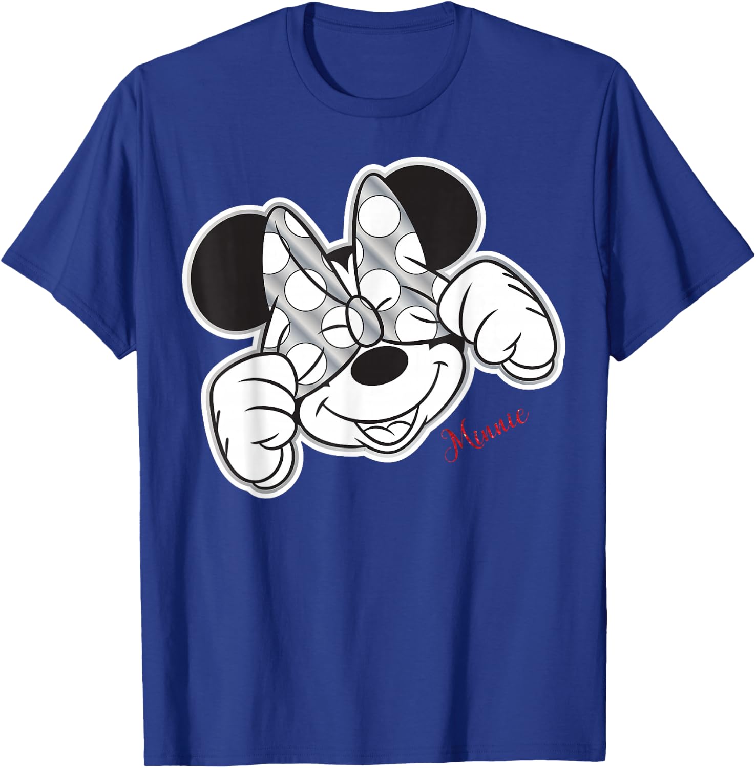 Disney - Minnie Mouse Bow Over Eyes T-Shirt - T-Shirt | Royal