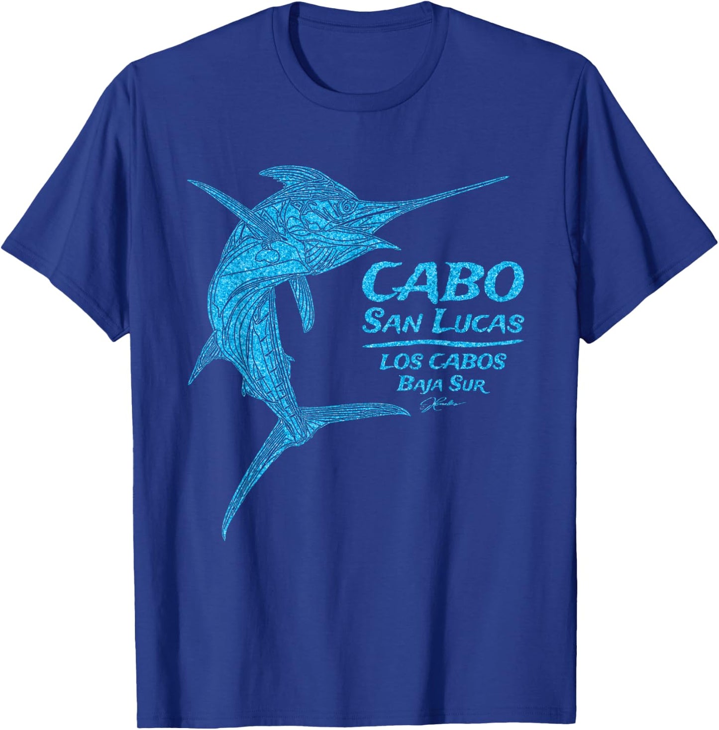 JCombs: Cabo San Lucas, Striped Marlin T-Shirt - T-Shirt | Royal