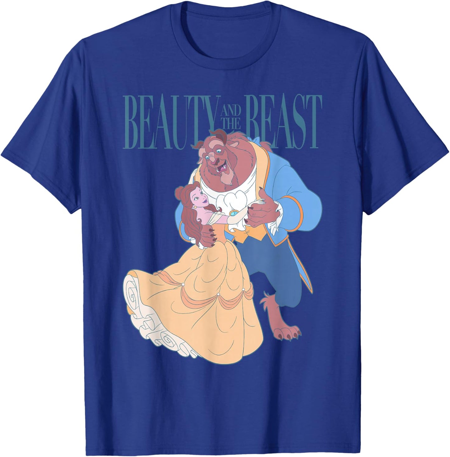 Disney Beauty and The Beast Belle and Beast Classic Portrait Small T-Shirt - T-Shirt | Royal