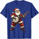 Santa Playing Banjo Funny Banjo Player Bluegrass Christmas T-Shirt - T-Shirt | Royal