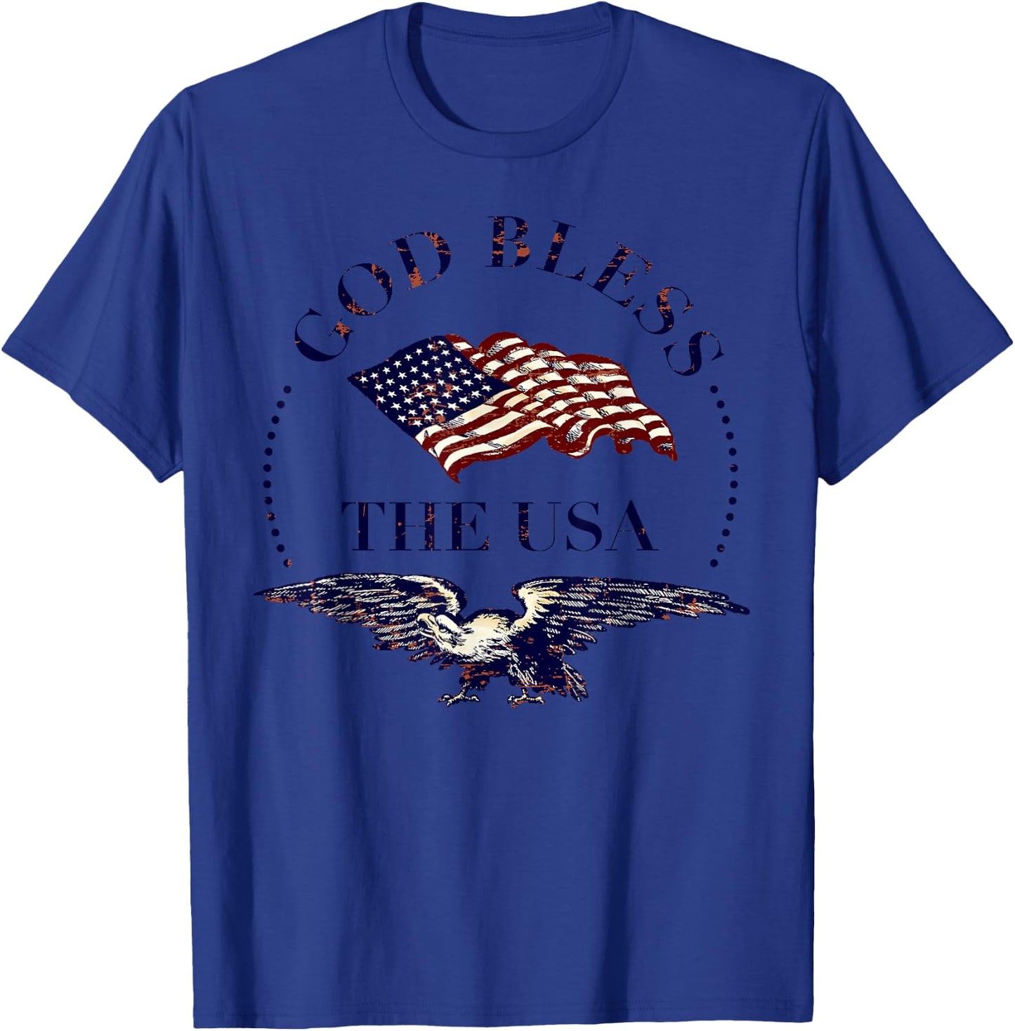 God Bless the USA T-Shirt - T-Shirt | Royal
