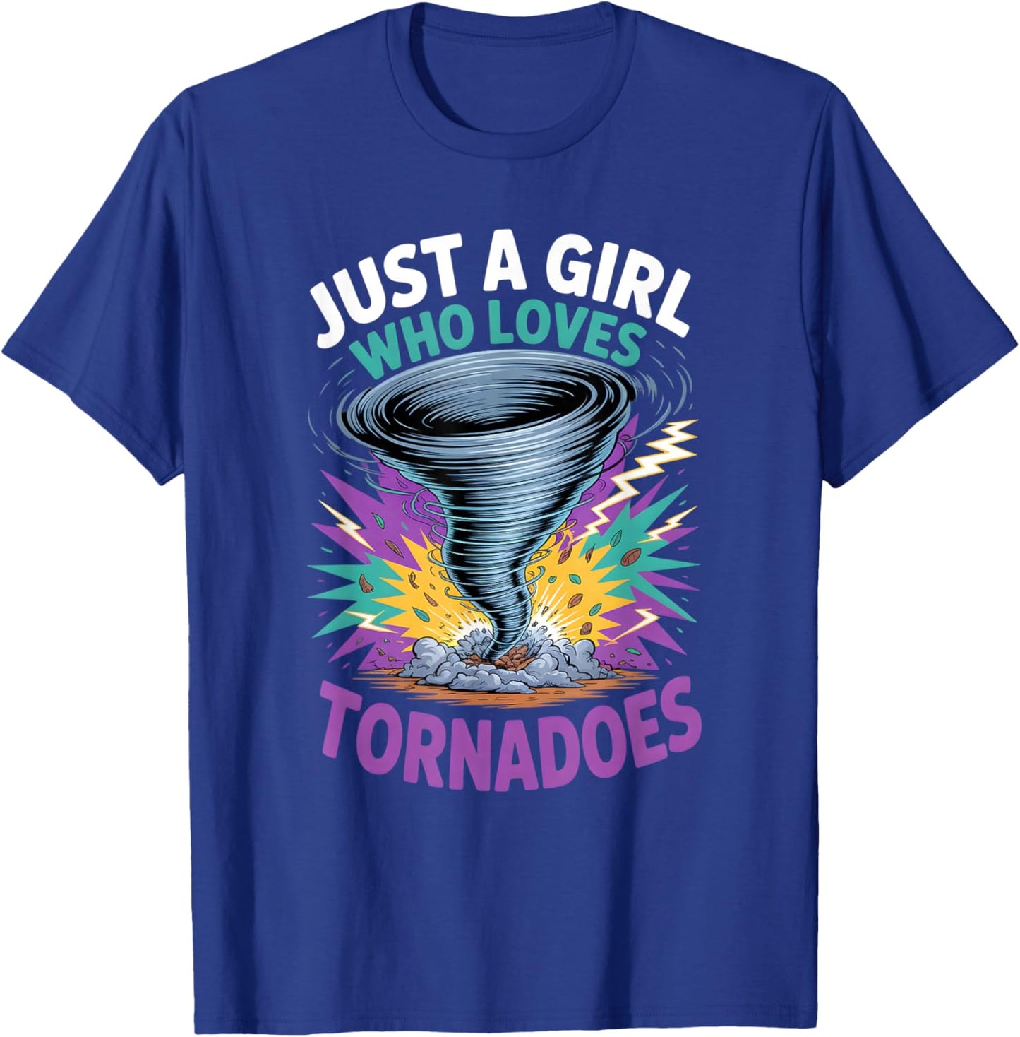 Girls Tornado T-Shirt - T-Shirt | Royal