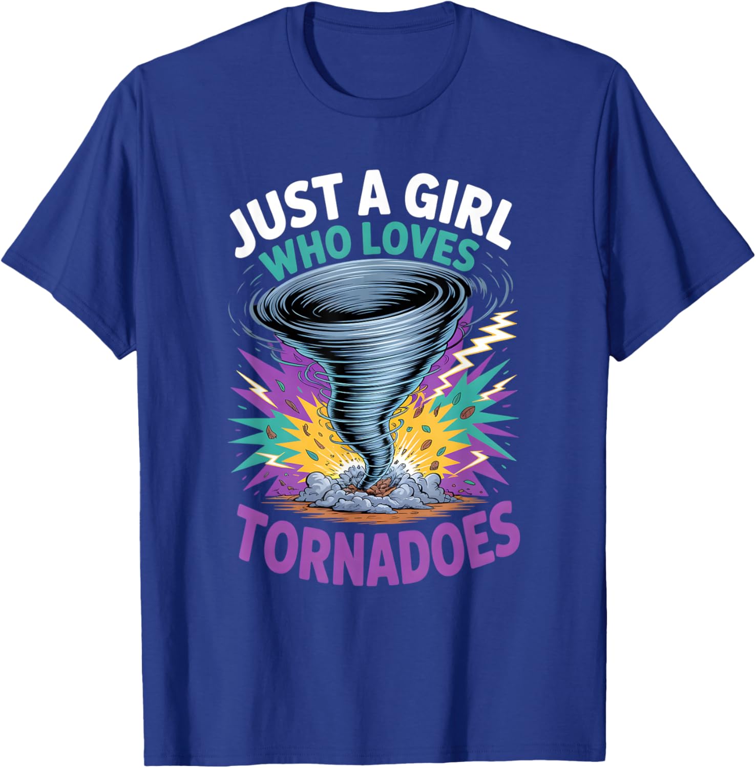 Girls Tornado T-Shirt - T-Shirt | Royal