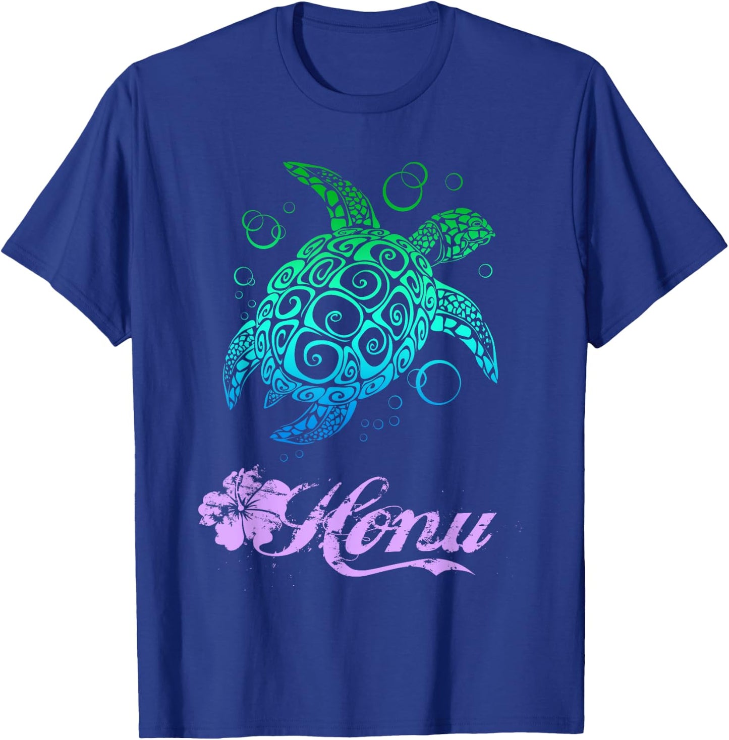 Hawaiian Honu Sea Turtle T Shirt T-Shirt - T-Shirt | Royal