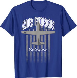 Air Force Veteran C-130 Hercules T-Shirt - T-Shirt | Royal