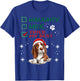 Cute Basset Hound Dog Christmas Naughty Nice Tried my Best T-Shirt - T-Shirt | Royal
