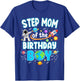 Step Mom of The Birthday Boy Astronaut Family Space Planets T-Shirt - T-Shirt | Royal