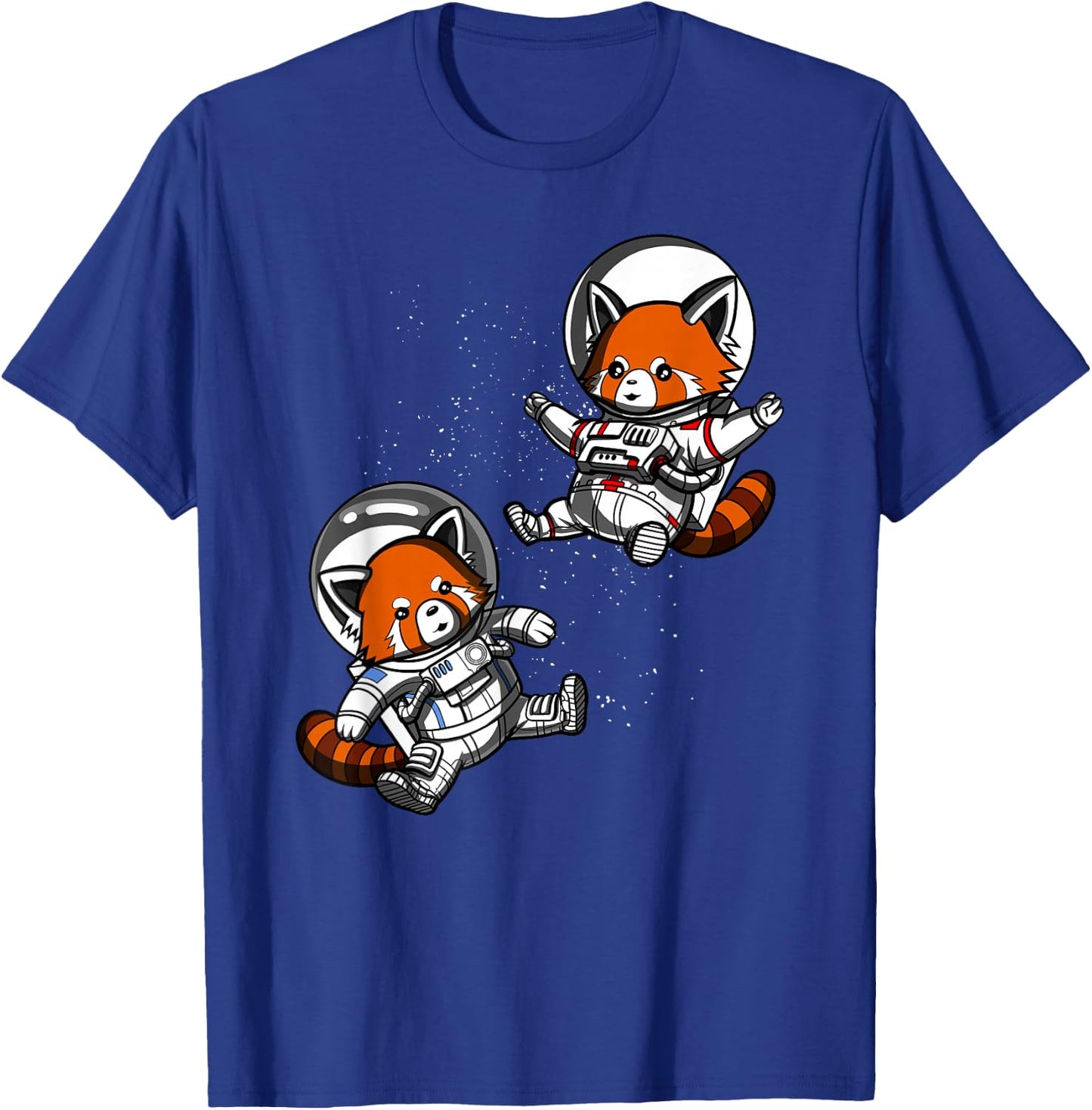 Red Panda Bear Space Astronaut Funny Cosmic Girls Boys Kids T-Shirt - T-Shirt | Royal