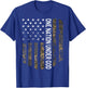 Patriotic American Flag Camo One Nation Under God USA Gift Women Men T-Shirt - T-Shirt | Royal