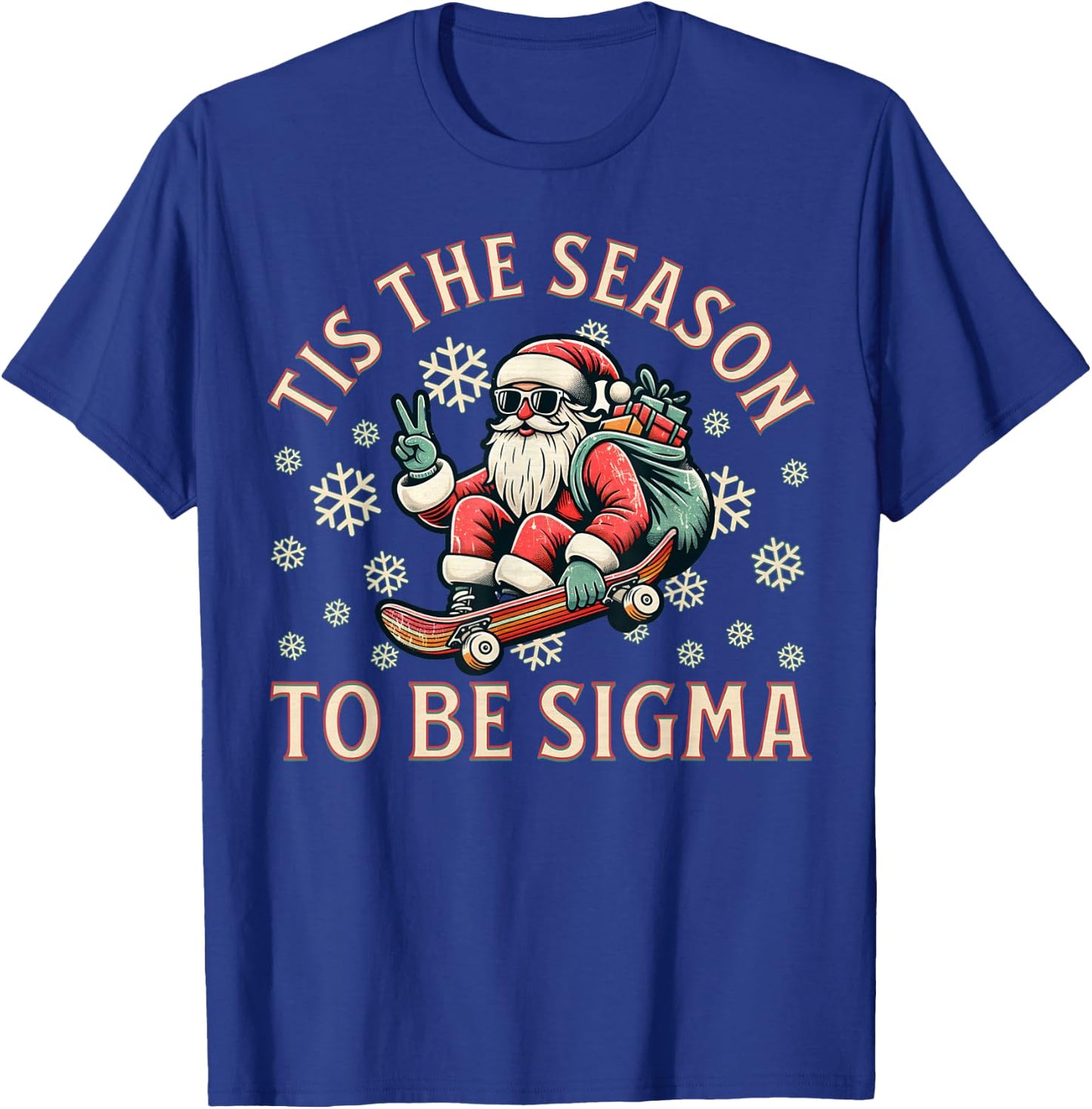 Tis The Season To Be Sigma Claus Funny Santa Christmas Boys T-Shirt - T-Shirt | Royal